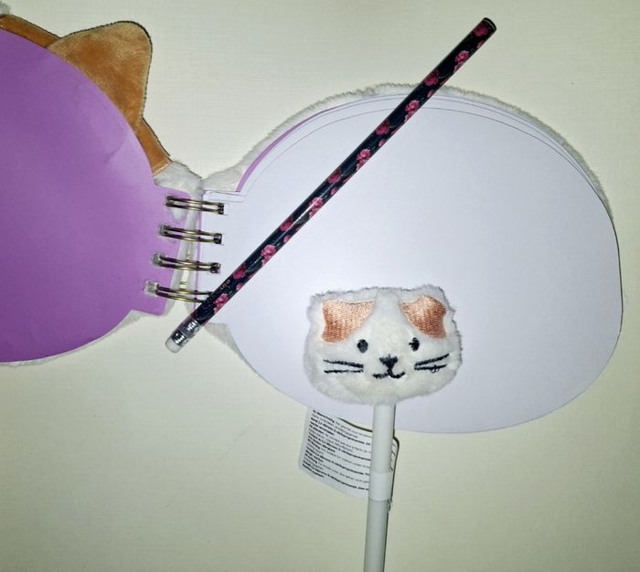 Carnet et stylo chat doux - photo numéro 3