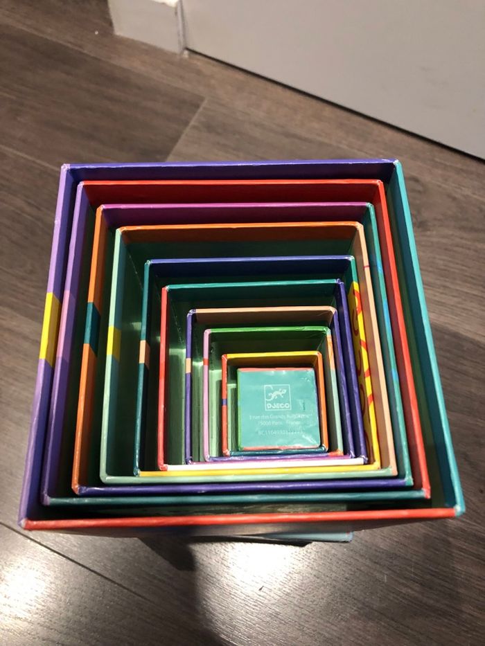 Cubes Djeco a empiler motif animaux - photo numéro 3