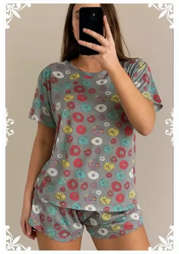 🌈 Pyjama ultra fun imprimé donuts 🍩 Taille M