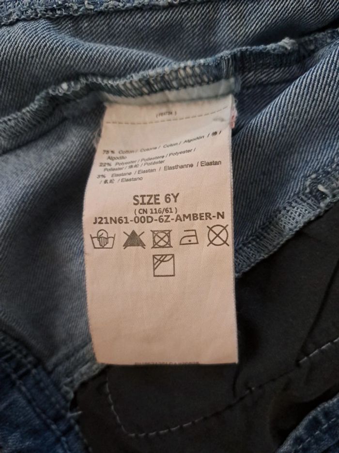 Veste en jean guess logo strass - photo numéro 7