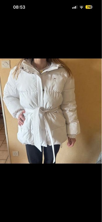 Doudoune blanche Tommy hilfiger