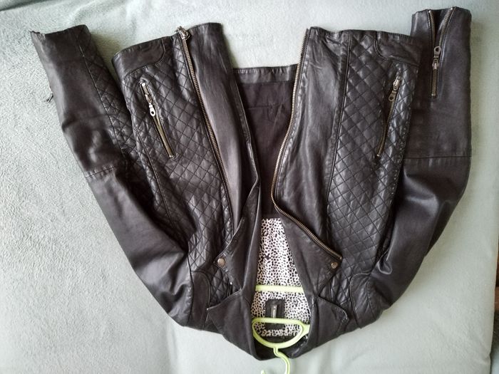Blouson cuir femme Taille 38 - photo numéro 3