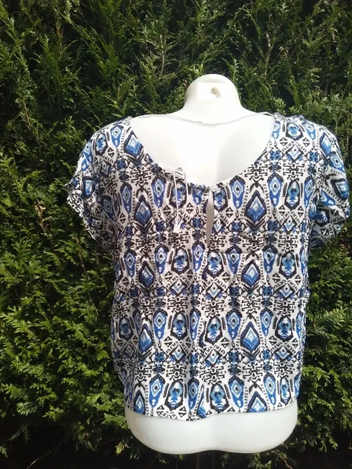 👕 Tunique fluide jennyfer 100% viscose - taille M -neuf sans étiquette - photo numéro 3