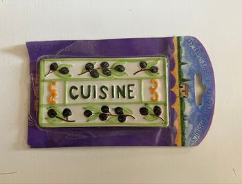 Plaque de porte « cuisine »
