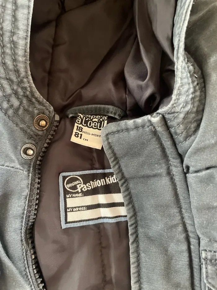 Manteau hiver 18 mois garçons - photo numéro 2
