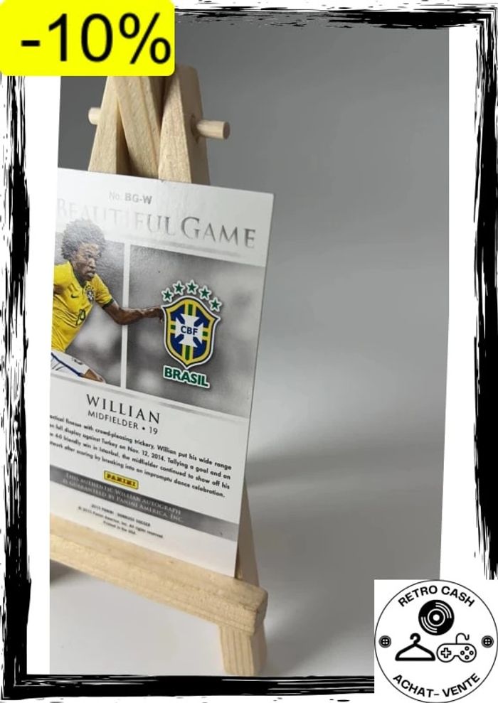 2015 Panini Donruss The Beautiful Game Signatures bg-w Willian - photo numéro 7