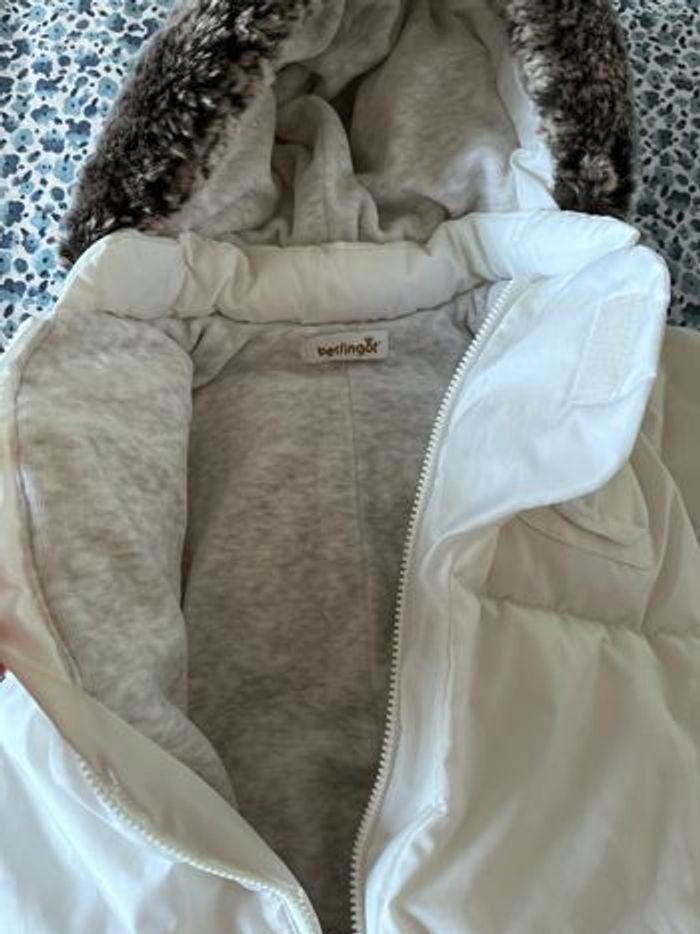 Combipilote blanc fourrure capuche 0-3 mois naissance Berligot - photo numéro 7