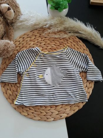 Veste/gilet à rayures Taille 1 mois🐶🌿