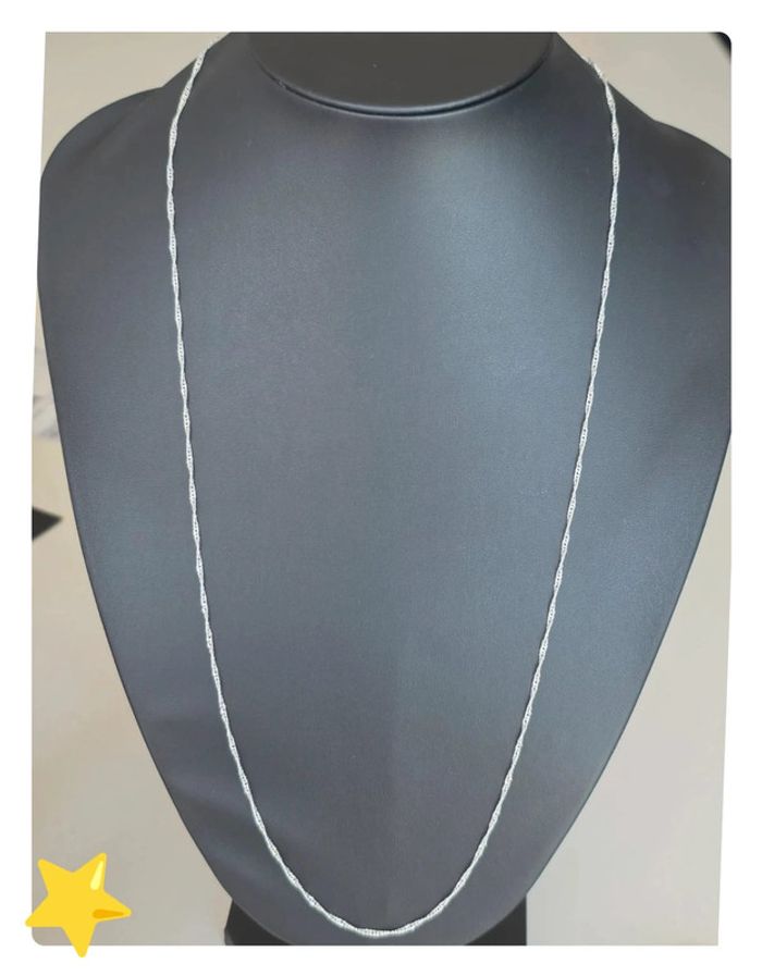 Collier maille Torsadé 1,6mm 65cm - photo numéro 2