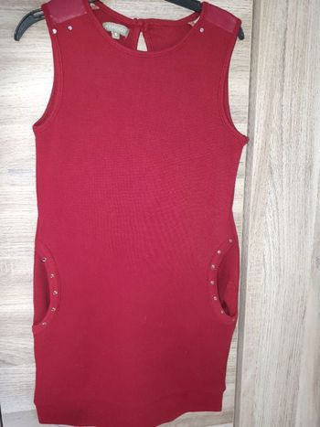 Robe sans manches bordeaux