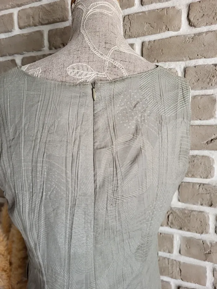 Robe vintage vert sauge Affinités d'Armand Thiery - Made in France - photo numéro 10
