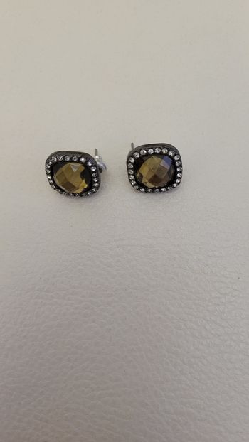 Boucles d'oreilles carré arrondi 