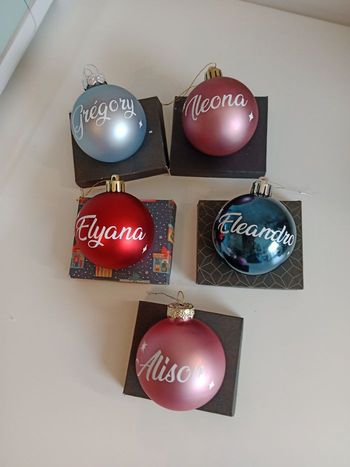 Boule de Noël personnalisé