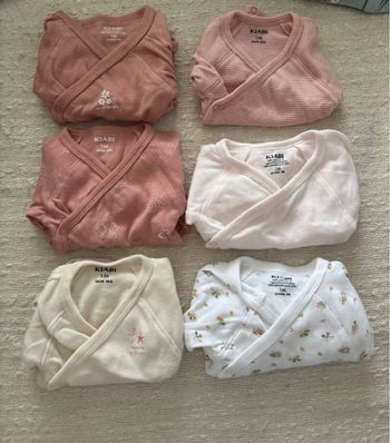Lot bodies manches courtes kiabi