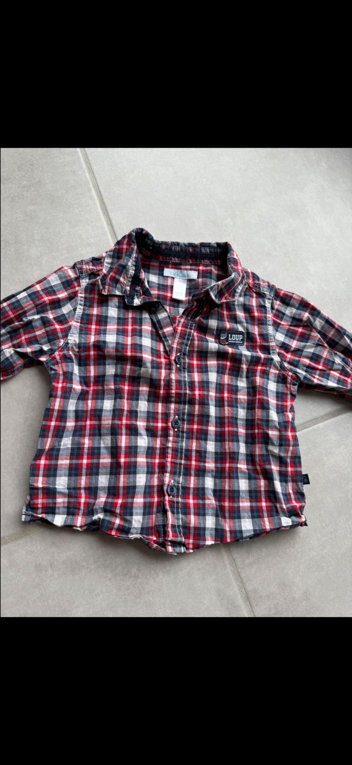 Chemise à carreaux 18 mois - photo numéro 3
