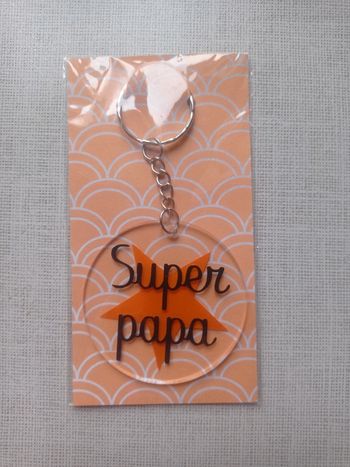 Porte clé super papa