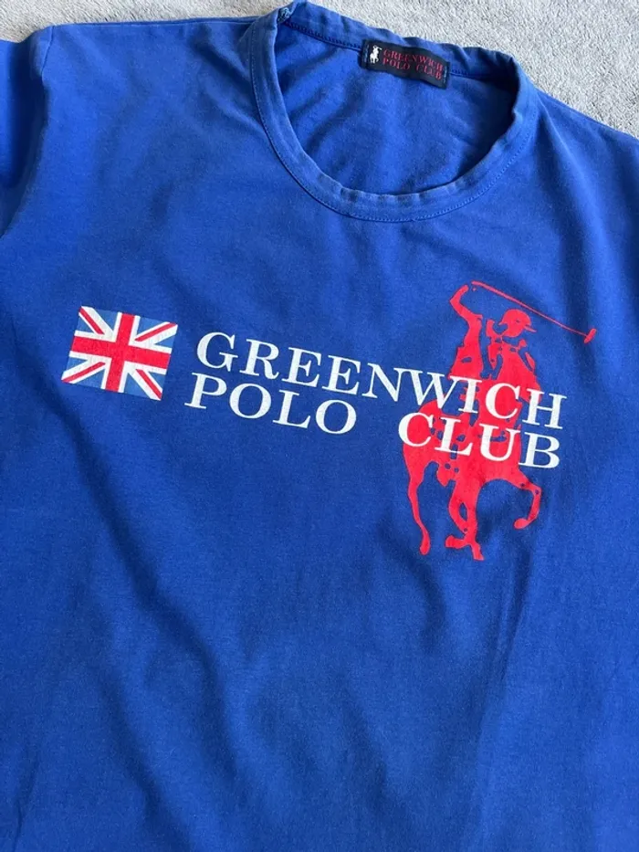 T-shirt Ralph Lauren Vintage Bleu Logo Rouge T.M – Classique et Iconique - photo numéro 3