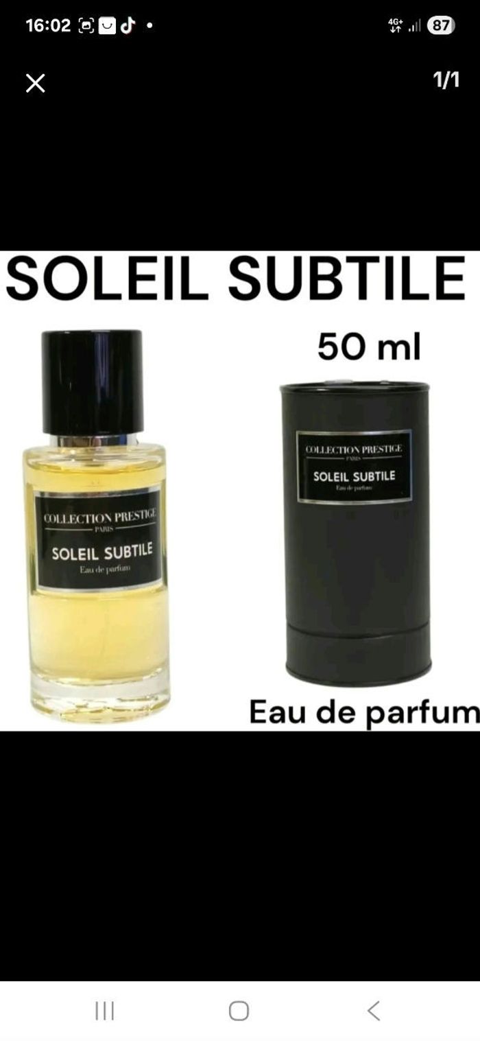 Eau de parfum collection prestige subtile 50 ml