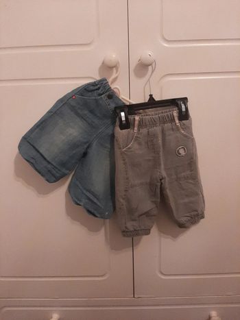 Lot de 2 pantalons 6 mois
