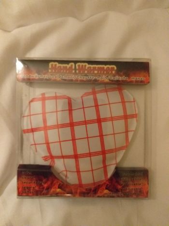 Bouillotte chaufferette à main réutilisable forme cœur