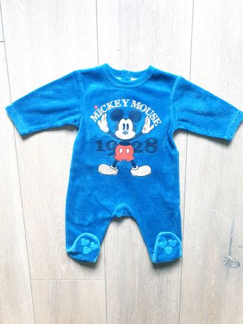 Pyjama hiver bleu. Garçon 3 mois. Marque Disney