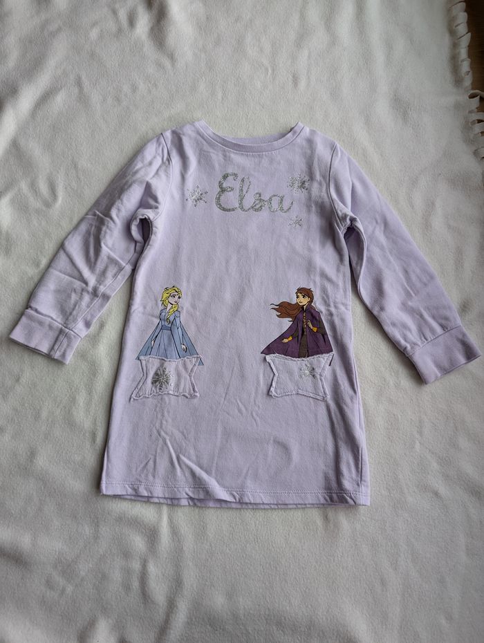 Robe pull lilas Reine des Neiges - 4A - Frozen Disney