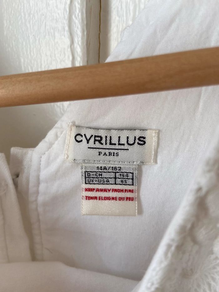 Robe en lin et dentelle blanc cassé Cyrillus 14 ans - photo numéro 3