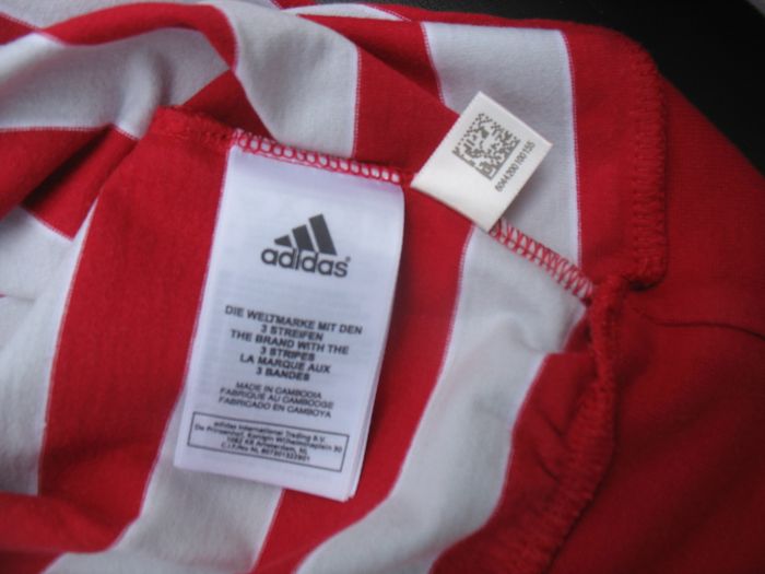 SWEAT SHIRT RAYÉ ROUGE ET GRIS FILLE "ADIDAS" - 16 ANS - n°01 - photo numéro 8