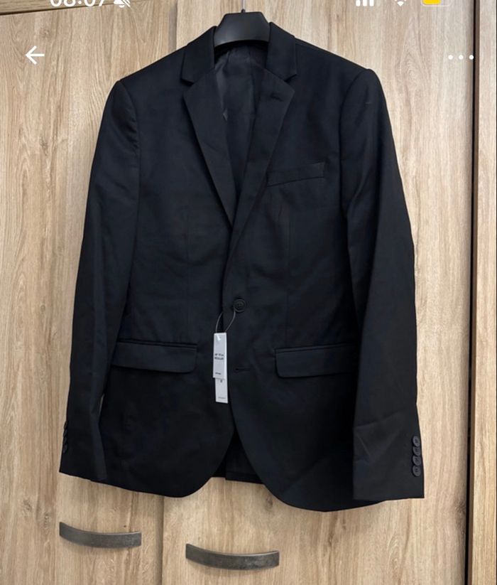Topman Skinny Veste Noire Taille 38 regular – Neuve avec Emballage - photo numéro 3