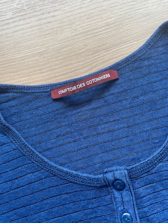 T-shirt comptoir des cotonniers lin - photo numéro 2