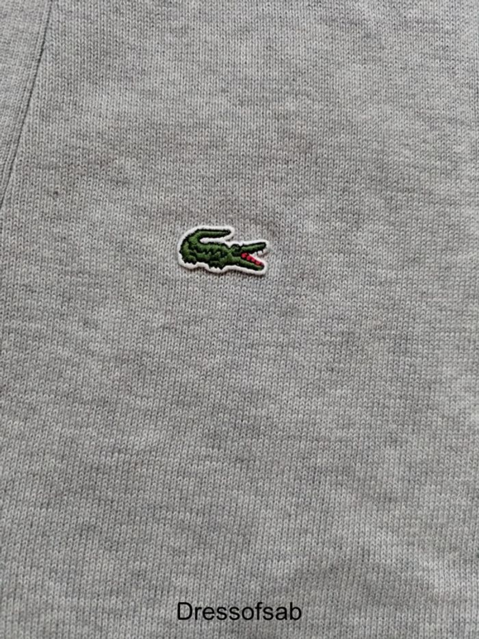 Cardigan Lacoste Gris Homme - photo numéro 2