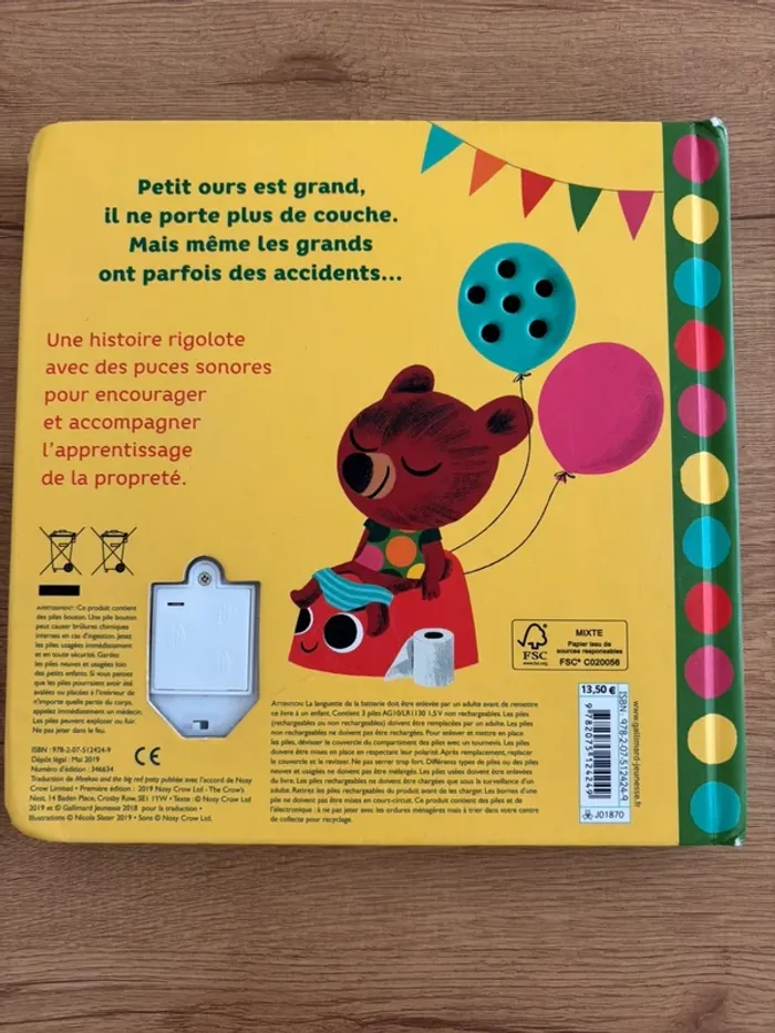 Livre sonore Petit Ours et le pot - photo numéro 2