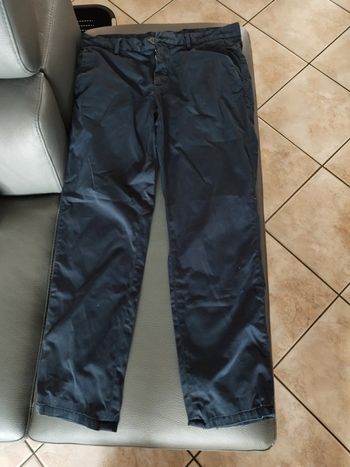 Pantalon Massimo Dutti bleu marine