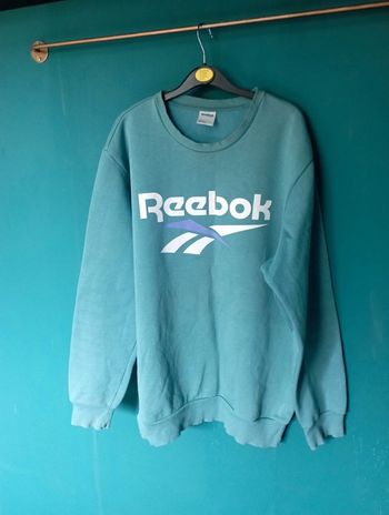 Sweat shirt Reebok bleu pétrole