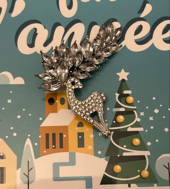 Broche renne de Noël