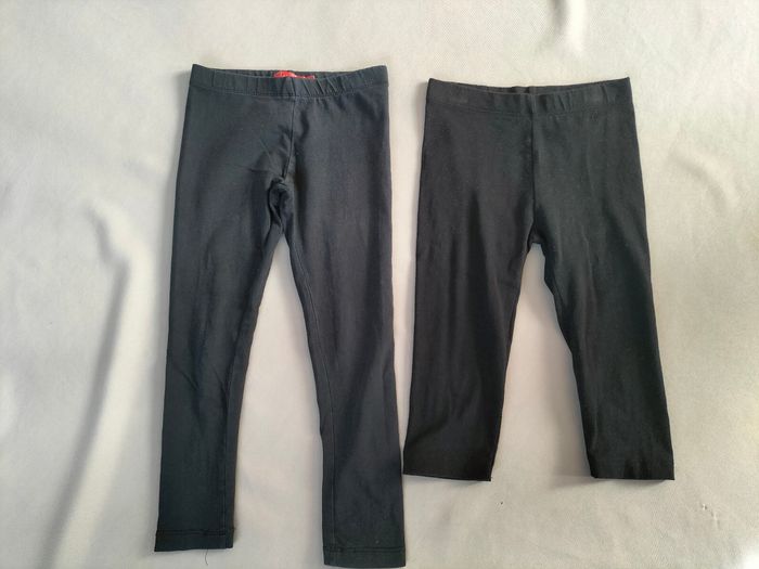 🖤 Lot de 2 leggings noir - 5 ans - Tissaia et Kiabi - Très bon état 🖤