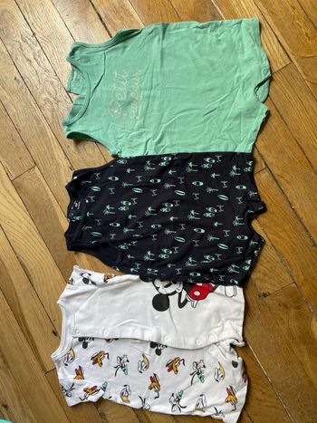 Lot combishort barboteuse