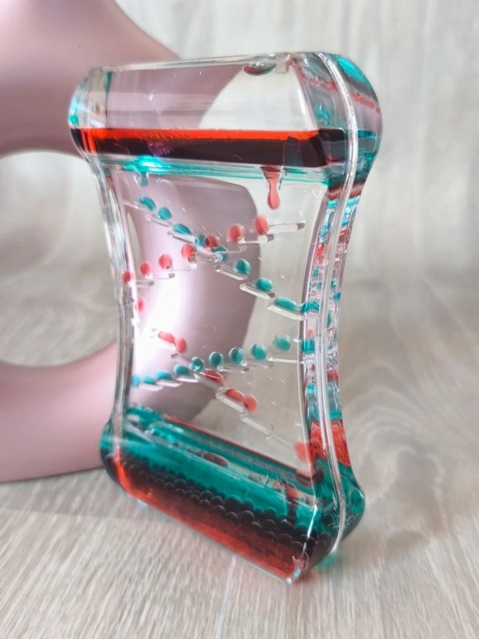 Sablier à huile double apaisant vert et rouge - photo numéro 7