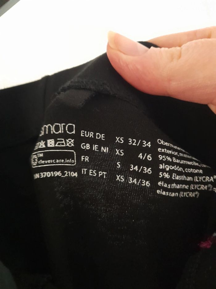 Legging noir/violet - photo numéro 2