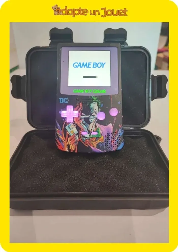 GameBoy Color custom écran IPS V3 - LED Mod Boutons - coque UV Joker