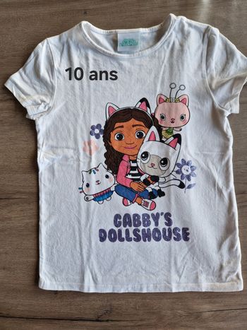T-shirt gaby chat 10 ans