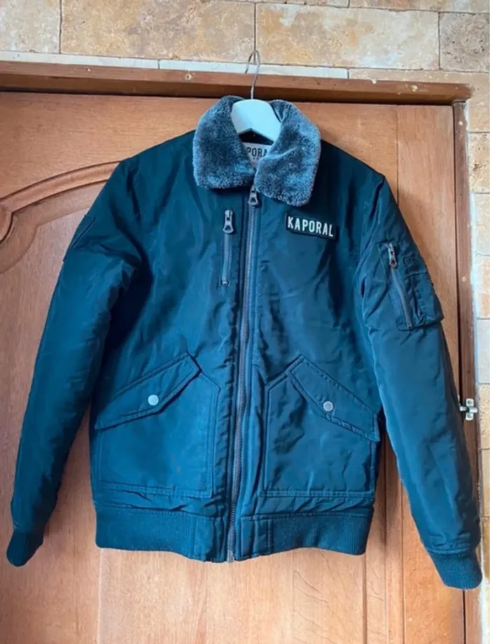 Manteau kaporal garçon noir