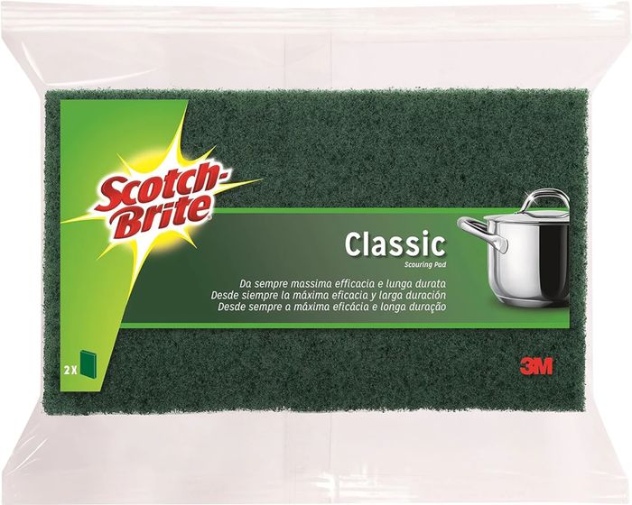 SCOTCH-BRITE Lot de 3 éponges grattantes efficacité longue durée - Vert