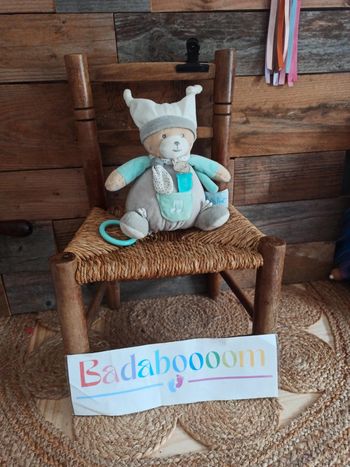 Peluche musicale ours Polochon baby nat tbe