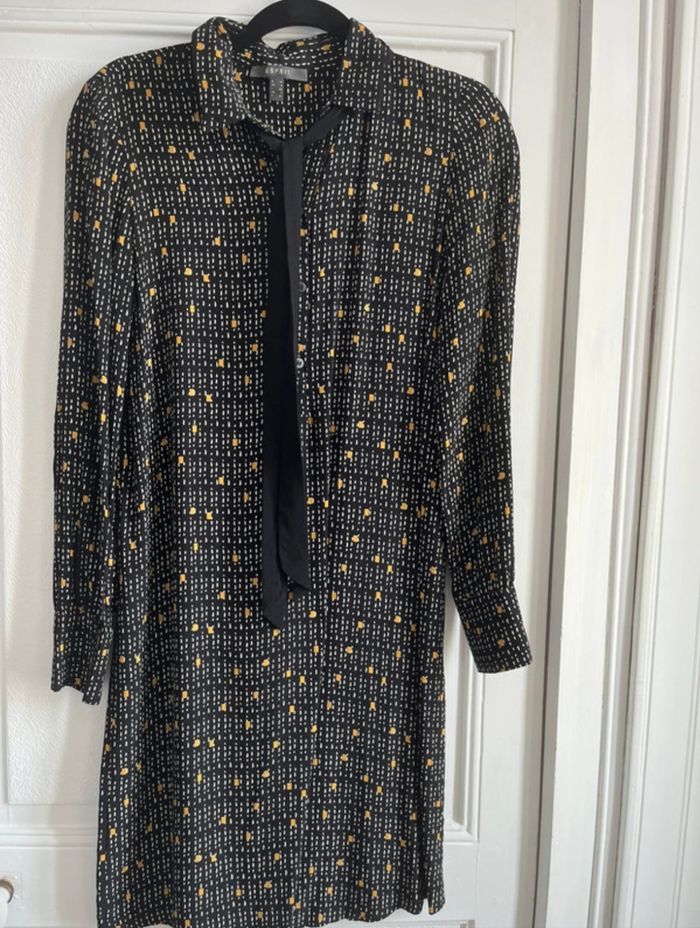 Robe Esprit noire avec motifs