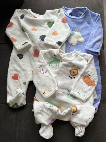 Lot de pyjamas bébé fille 3 mois