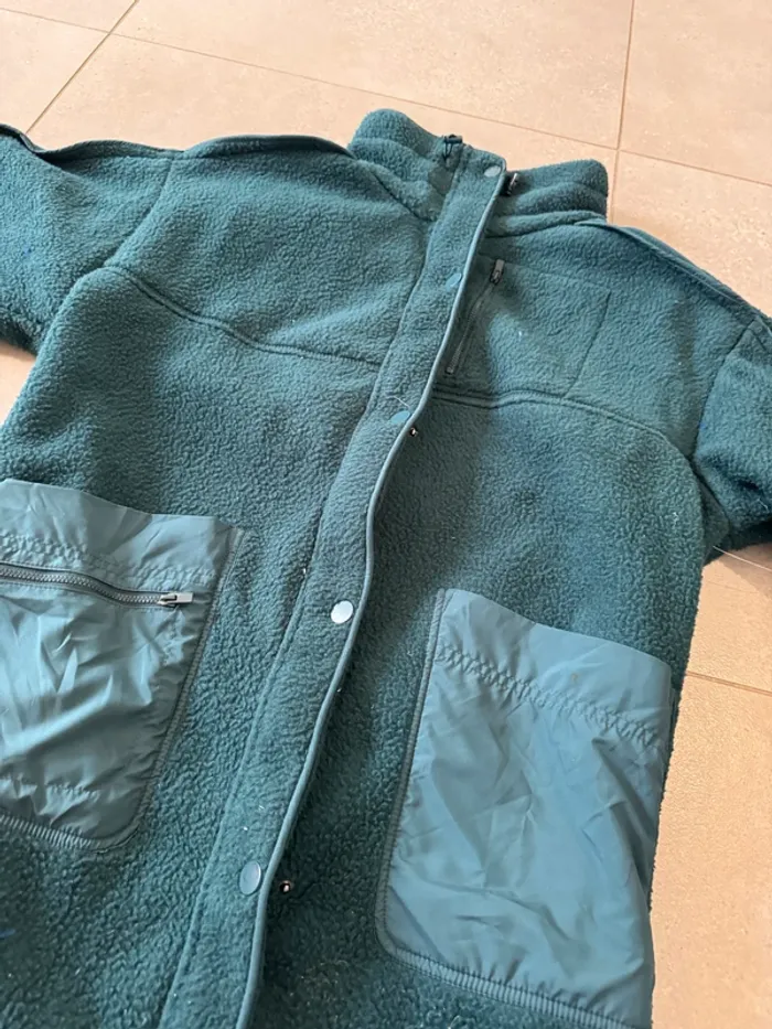 Manteau vert moumoute free people movement, neuf  Alaskan Night, taille M valeur $168 - photo numéro 3
