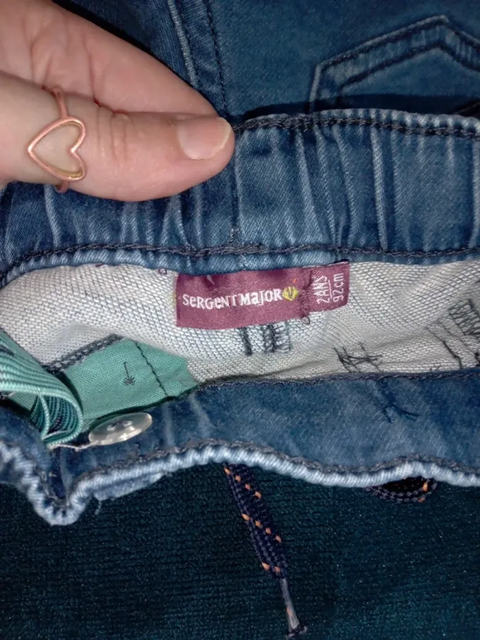 Lot 2 shorts en jean 24mois - photo numéro 4