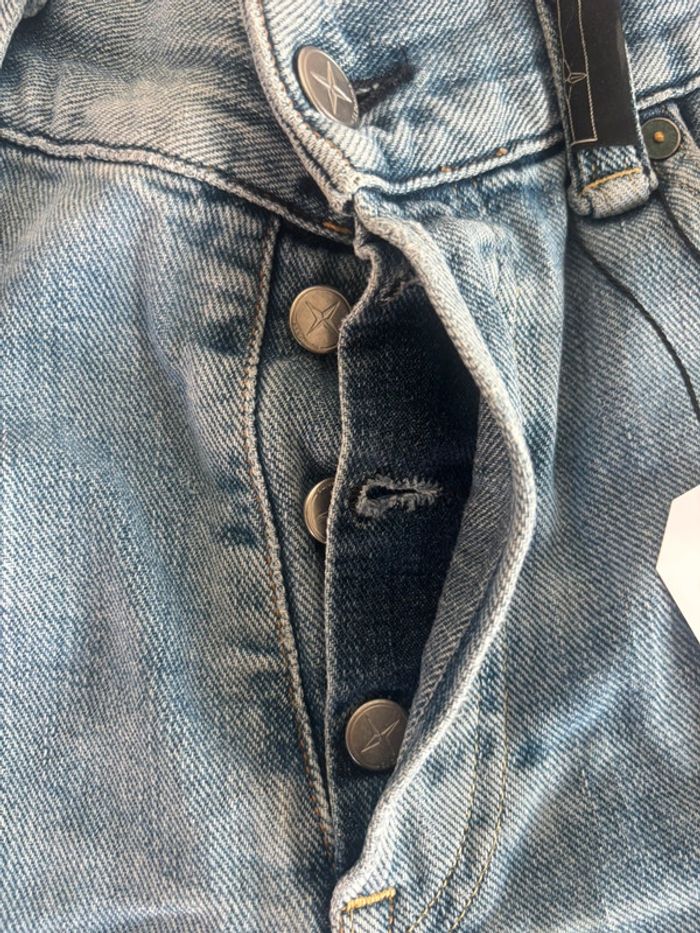 Jeans coupe courte à bouton Stone Island taille 46/47 bleu clair - photo numéro 15