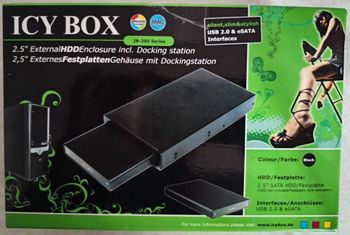 ICY BOX IB-290StUS-B Station d'accueil pour HDD 2.5" connexion USB2.0 et eSata